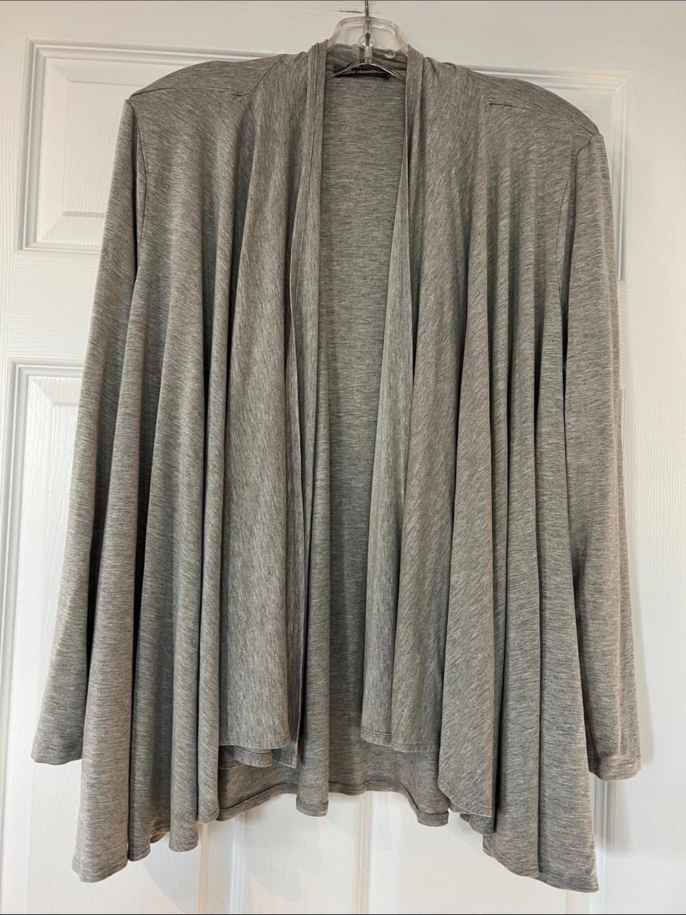 Mr.Max Women's Gray Open Front Cardigan
